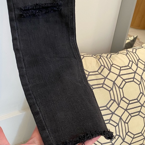 Free People, faded black, studded, jeans, 26 - Picture 7 of 8